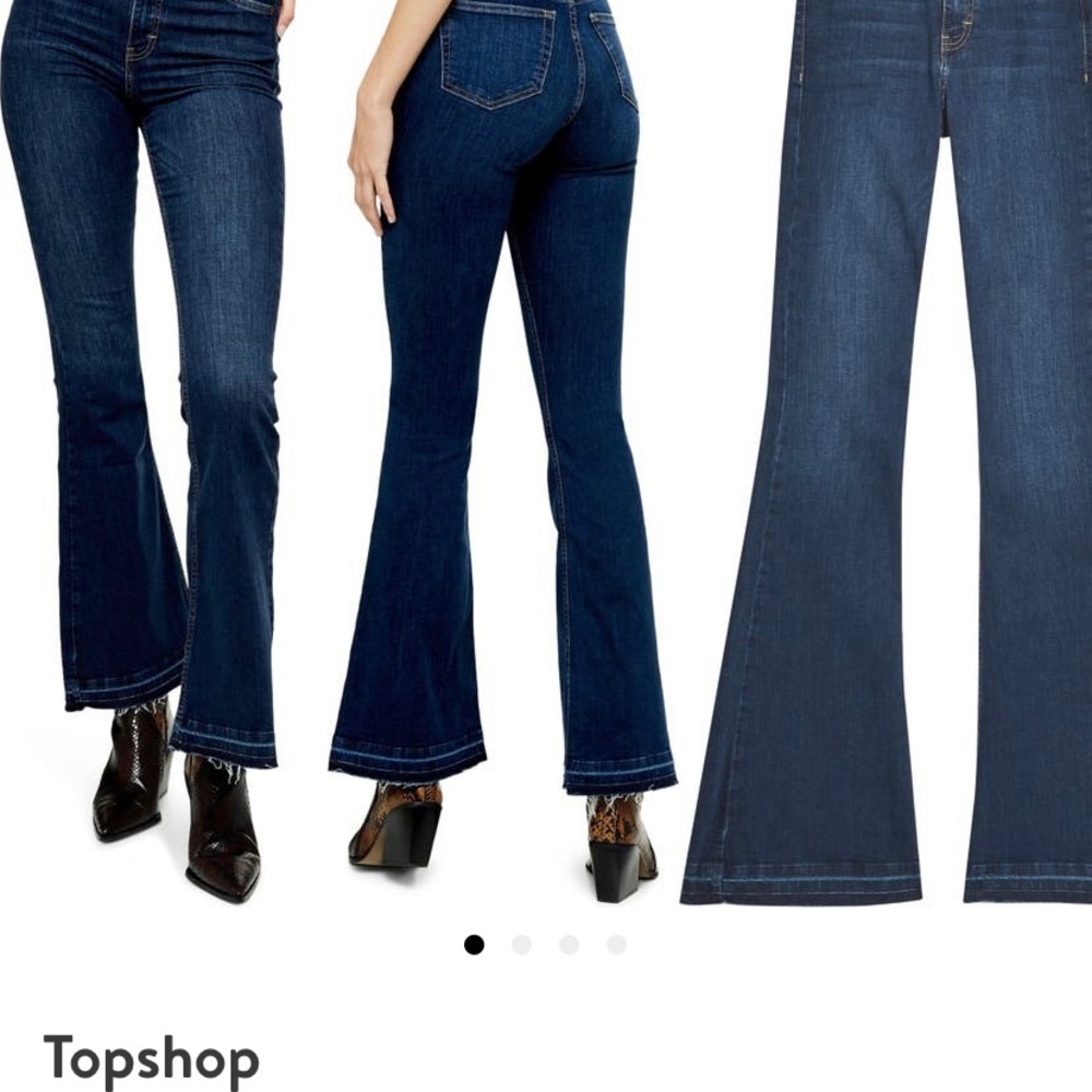 Gently Used Topshop Jamie Flare Jeans